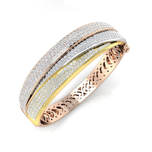 BJA0003 — Bangle - 18k 3 Tone