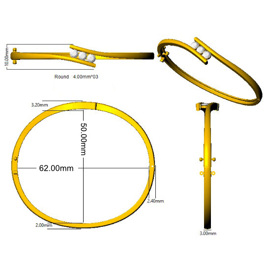 BJA0005 — Bangle - 9k Yellow Gold detail