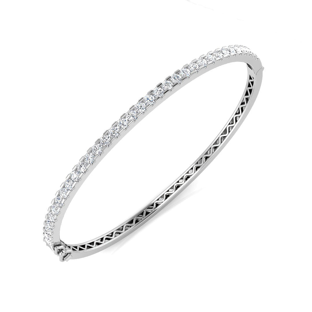 SBK974 — Bangle - 9k White Gold