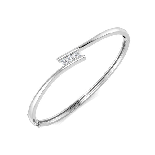 BJA0019 — Bangle - 9k White Gold