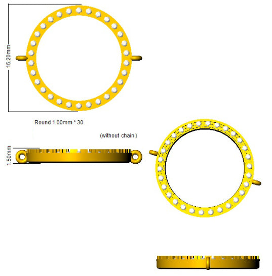 BJB0004 — Bracelet - 9k Yellow Gold detail