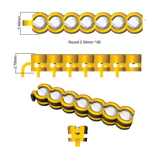 BJB0008 — Bracelet - 9k Yellow Gold detail