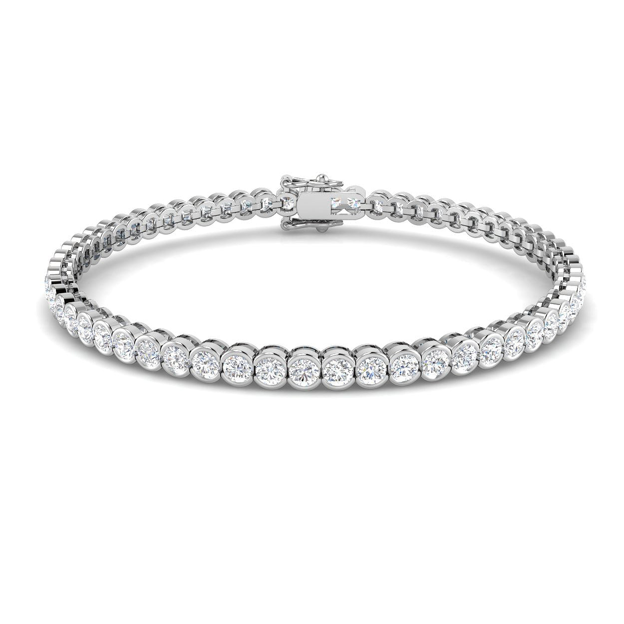 BJB0009 — Bracelet - 9k White Gold