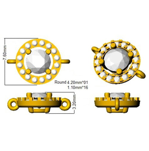 BJB0015 — Bracelet - 9k Yellow Gold detail