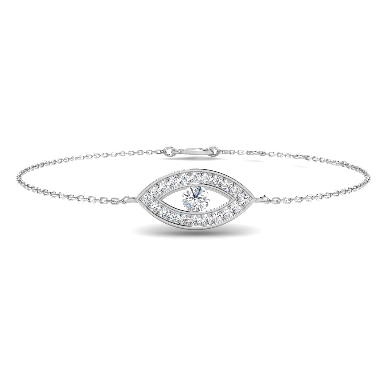 BJB0023 — Bracelet - 9k White Gold