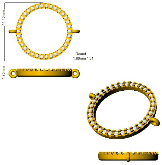 BJB0036 — Bracelet - 9k Yellow Gold detail