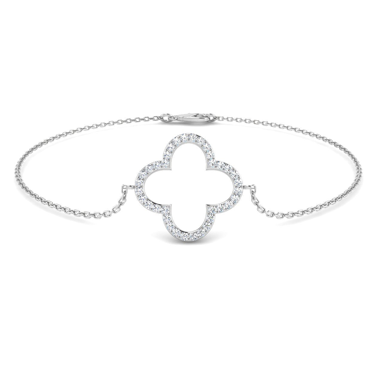 BJB0037 — Bracelet - 9k White Gold