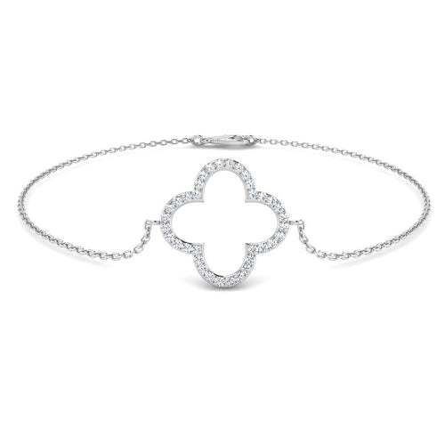 BJB0037 — Bracelet - 9k White Gold