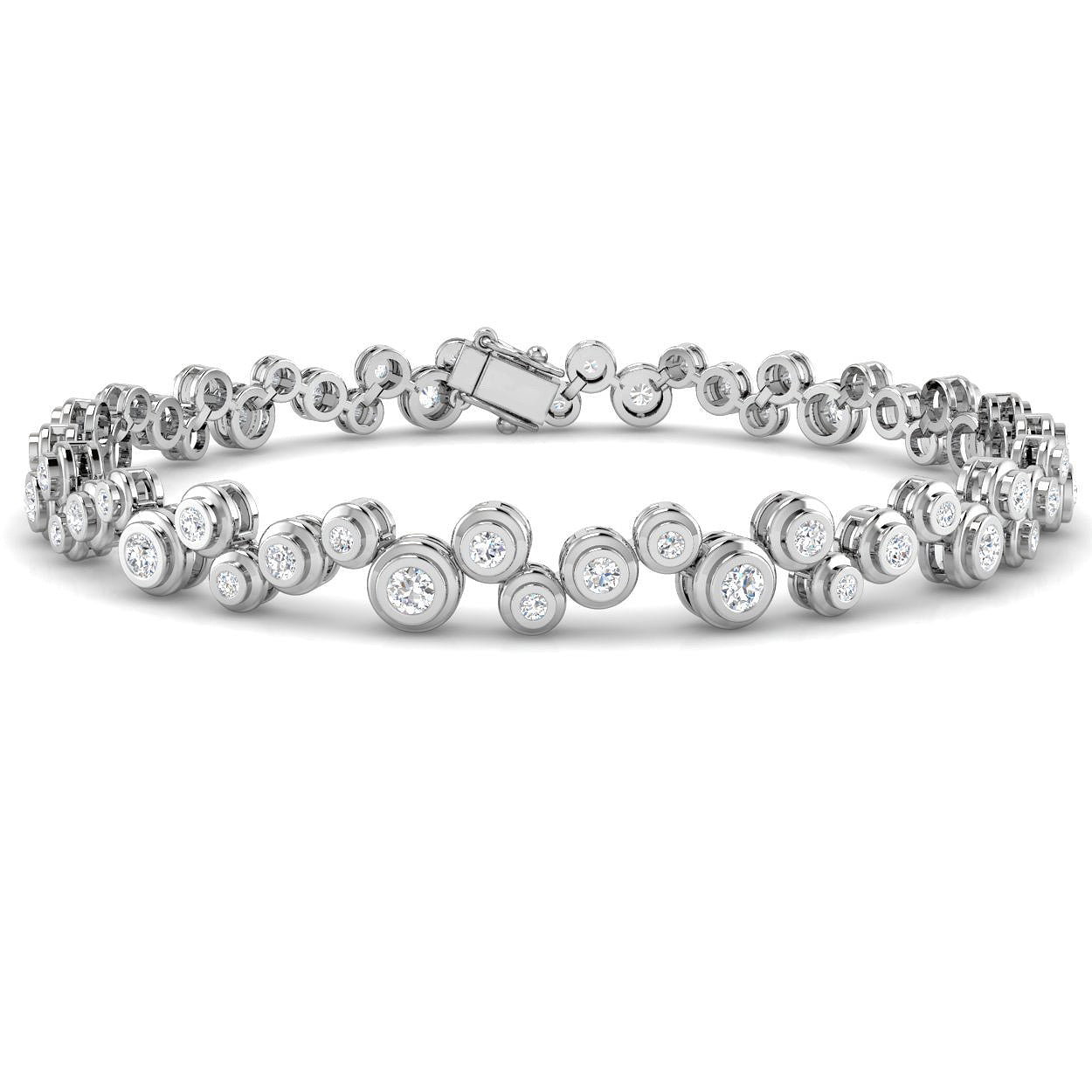 BJB0044 — Bracelet - 9k White Gold
