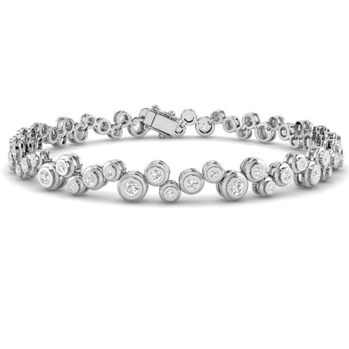 BJB0044 — Bracelet - 9k White Gold