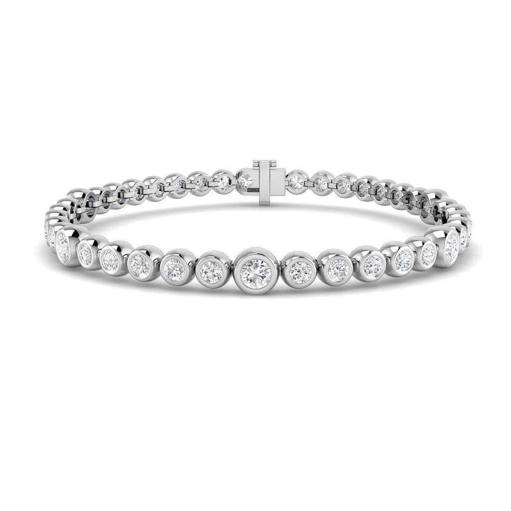 BJB0045 — Bracelet - 9k White Gold
