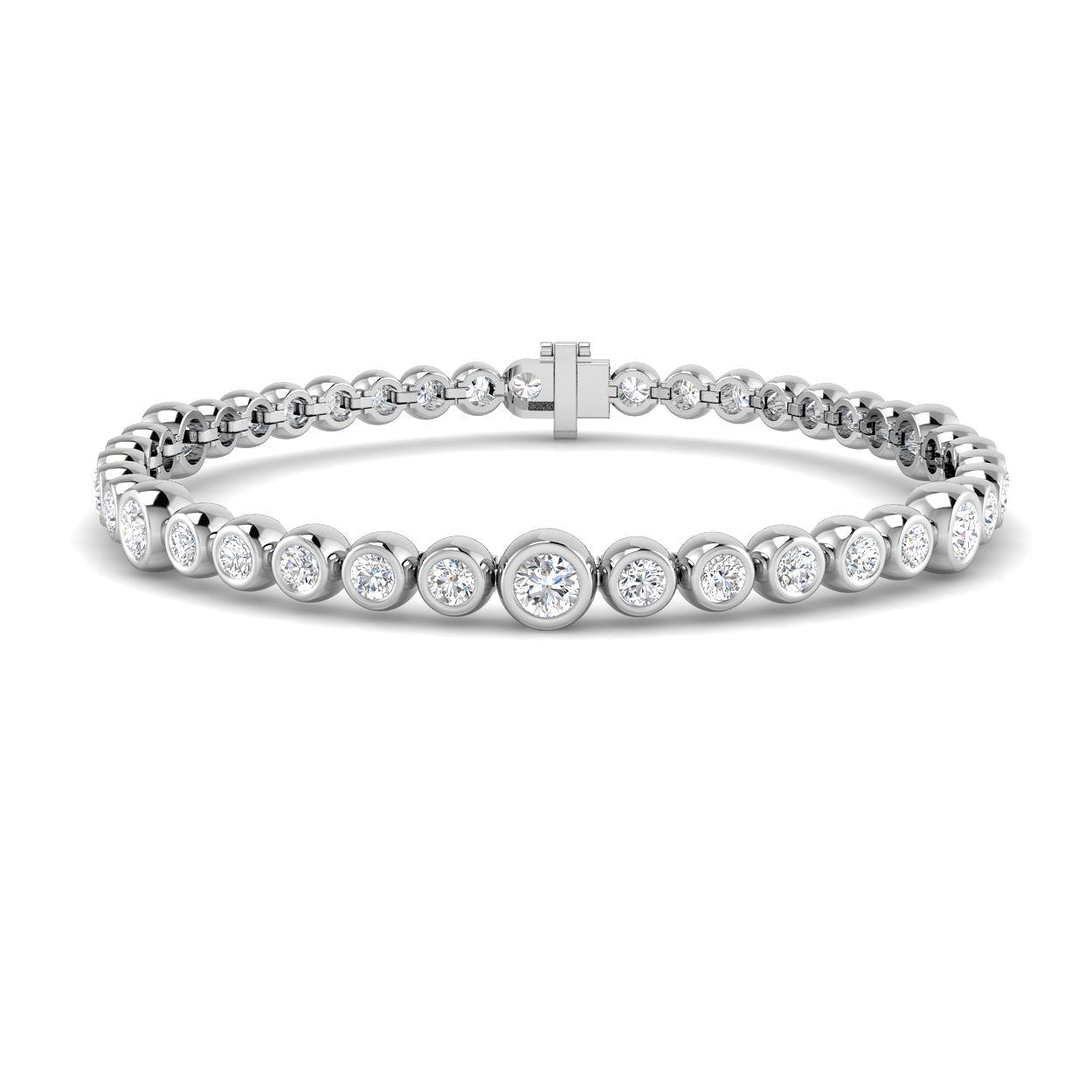 BJB0045 — Bracelet - 9k White Gold