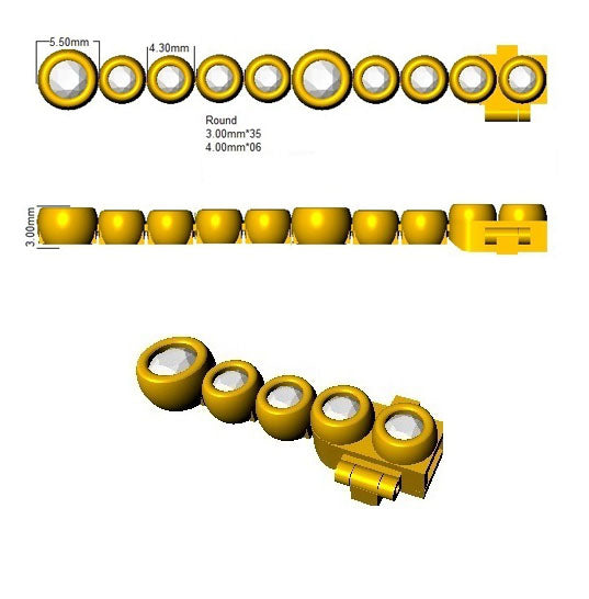 BJB0045 — Bracelet - 9k Yellow Gold detail
