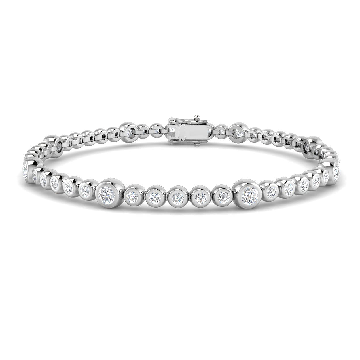 BJB0050 — Bracelet - 9k White Gold