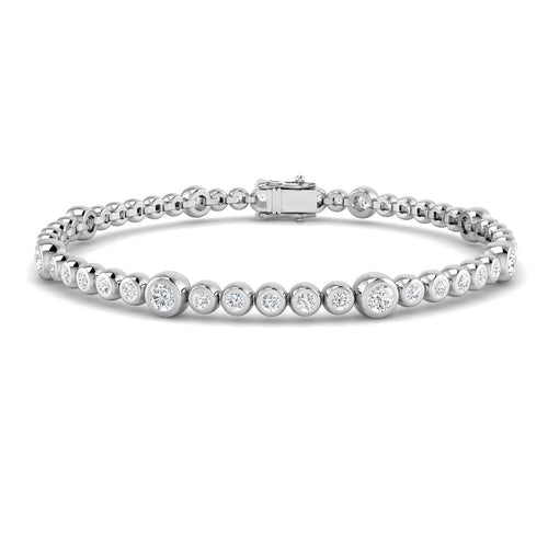 BJB0050 — Bracelet - 9k White Gold