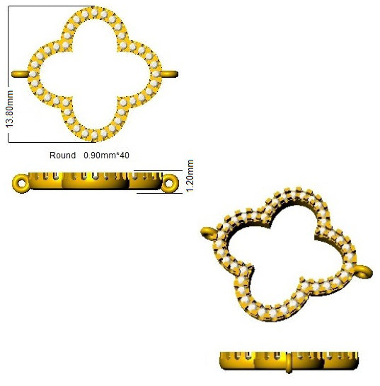 BJB0071 — Bracelet - 9k Yellow Gold detail