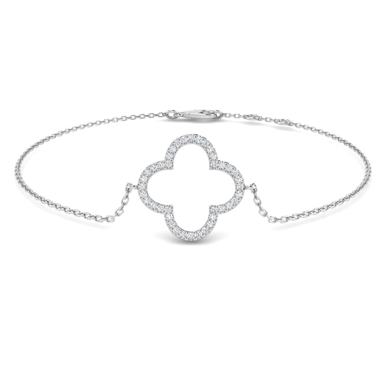 BJB0071 — Bracelet - 9k White Gold
