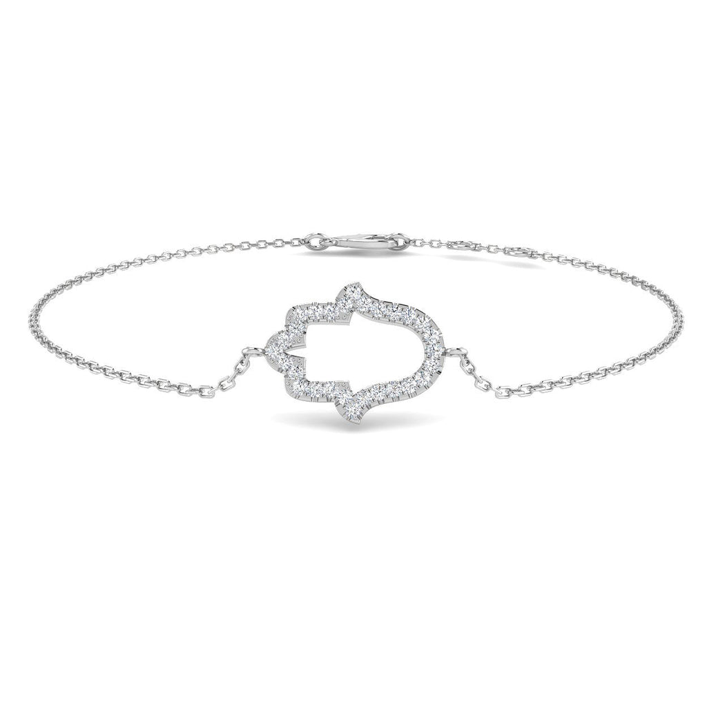 BJB0073 — Bracelet - 9k White Gold