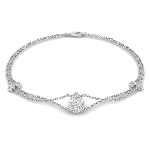 BJB0074 — Bracelet - 9k White Gold