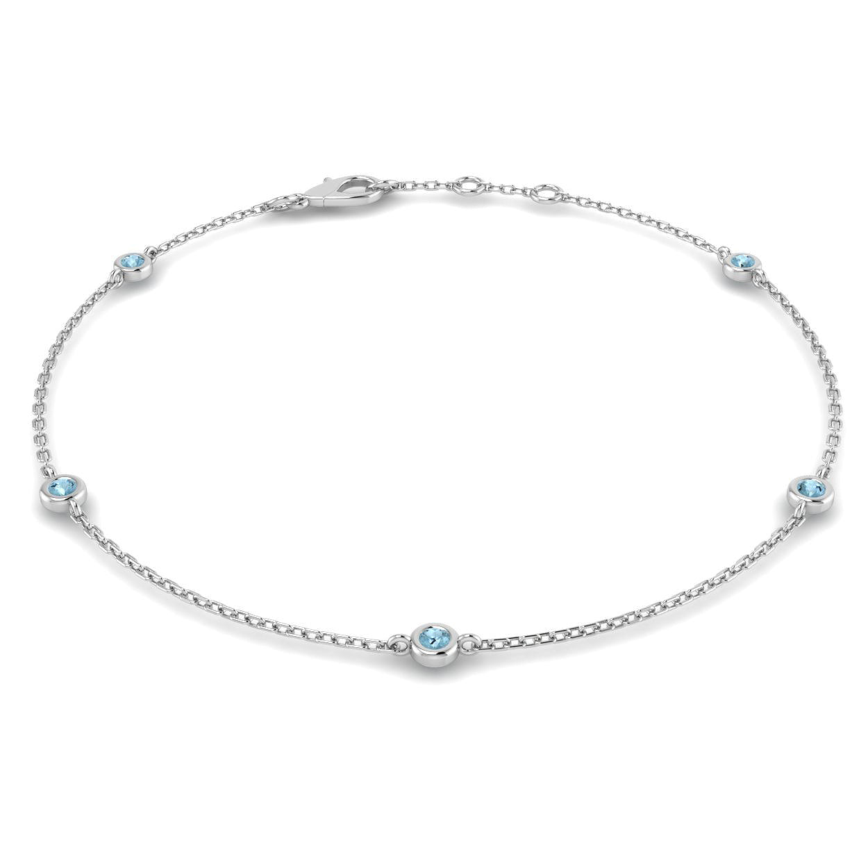 BJB0734A — Bracelet - 9k White Gold