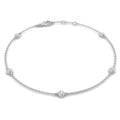 BJB0734A — Bracelet - 9k White Gold