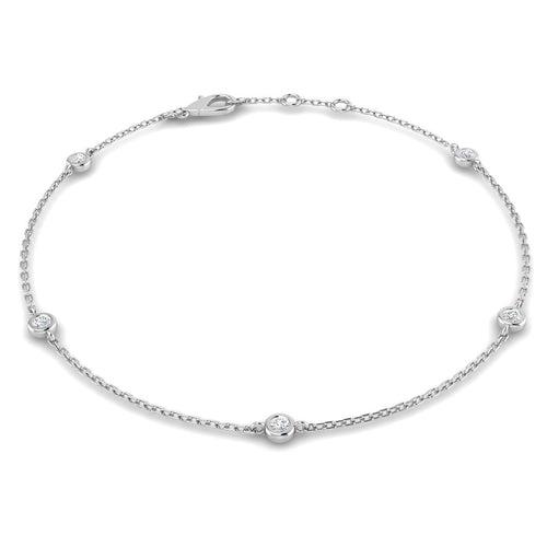 BJB0734A — Bracelet - 9k White Gold