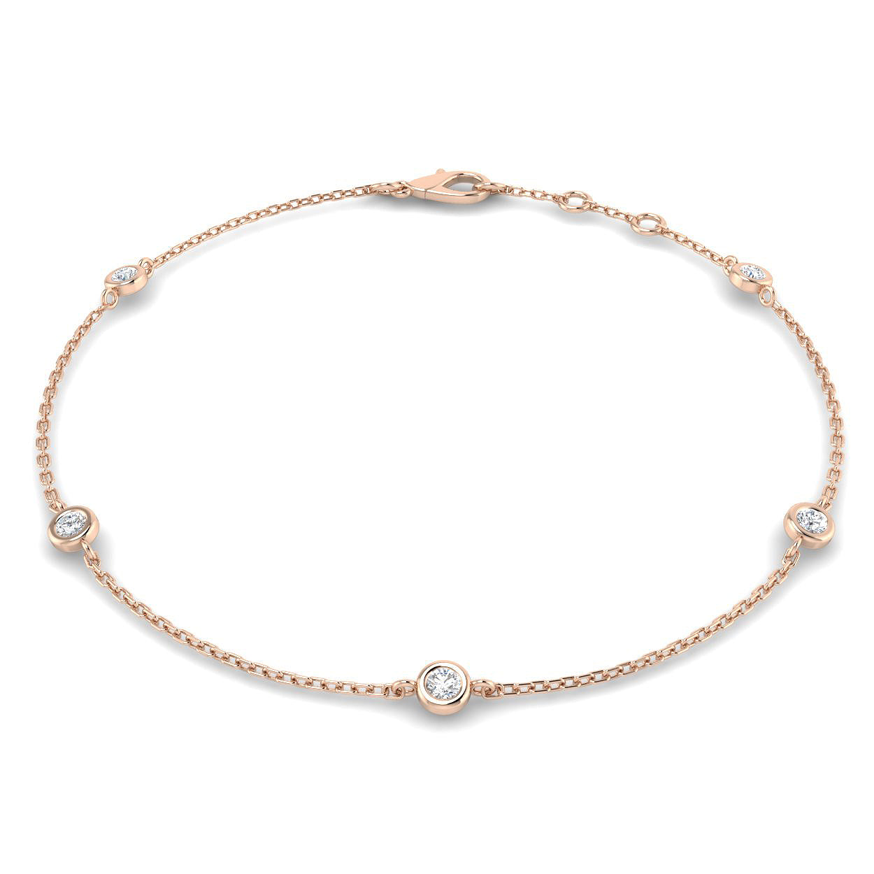 BJB0734B — Bracelet - 9k Rose Gold