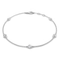 BJB0734B — Bracelet - 9k White Gold