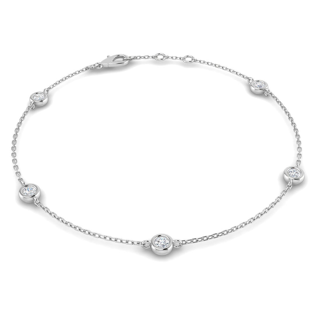 BJB0734C — Bracelet - 9k White Gold