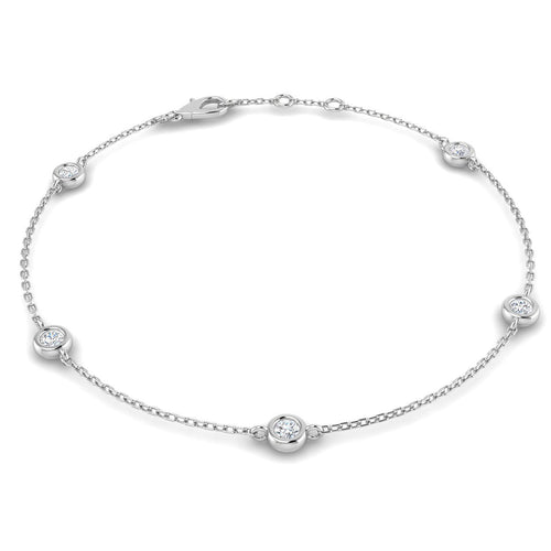BJB0734C — Bracelet - 9k White Gold