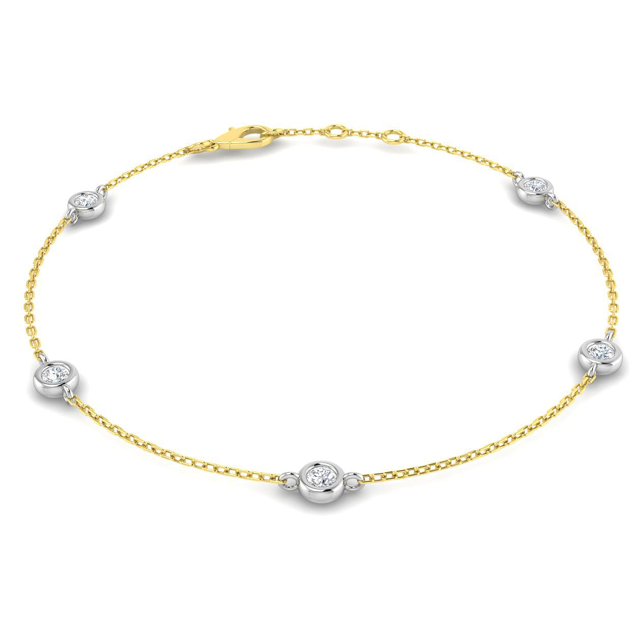 BJB0734C — Bracelet - 18k Two Tone