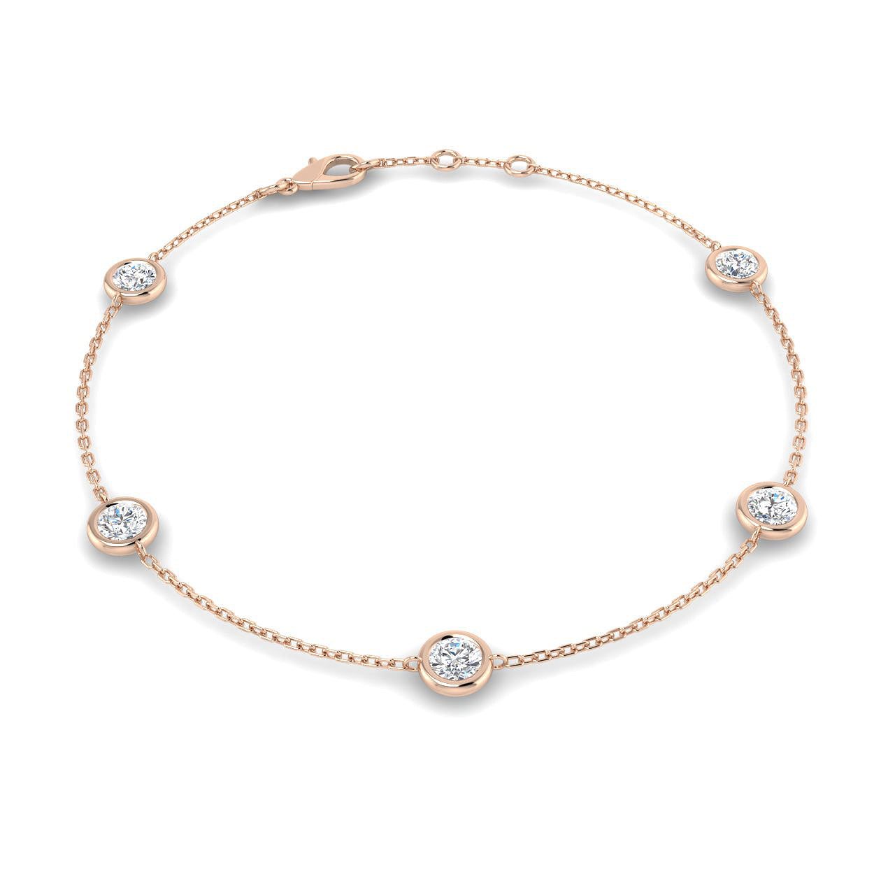 BJB0734F — Bracelet - 9k Rose Gold