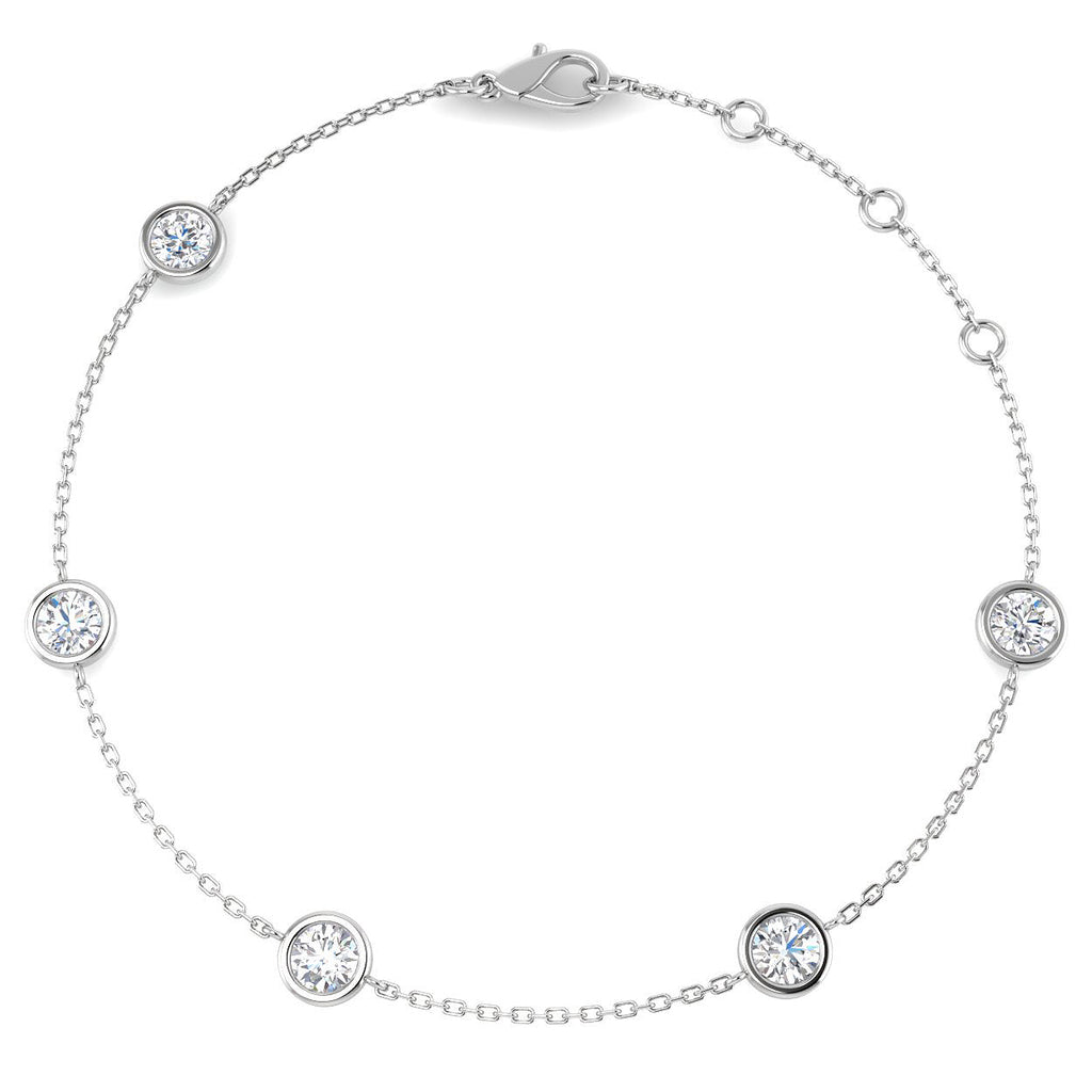 BJB0734G — Bracelet - 9k White Gold
