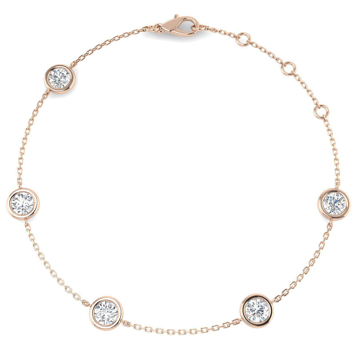 BJB0734H — Bracelet - 9k Rose Gold