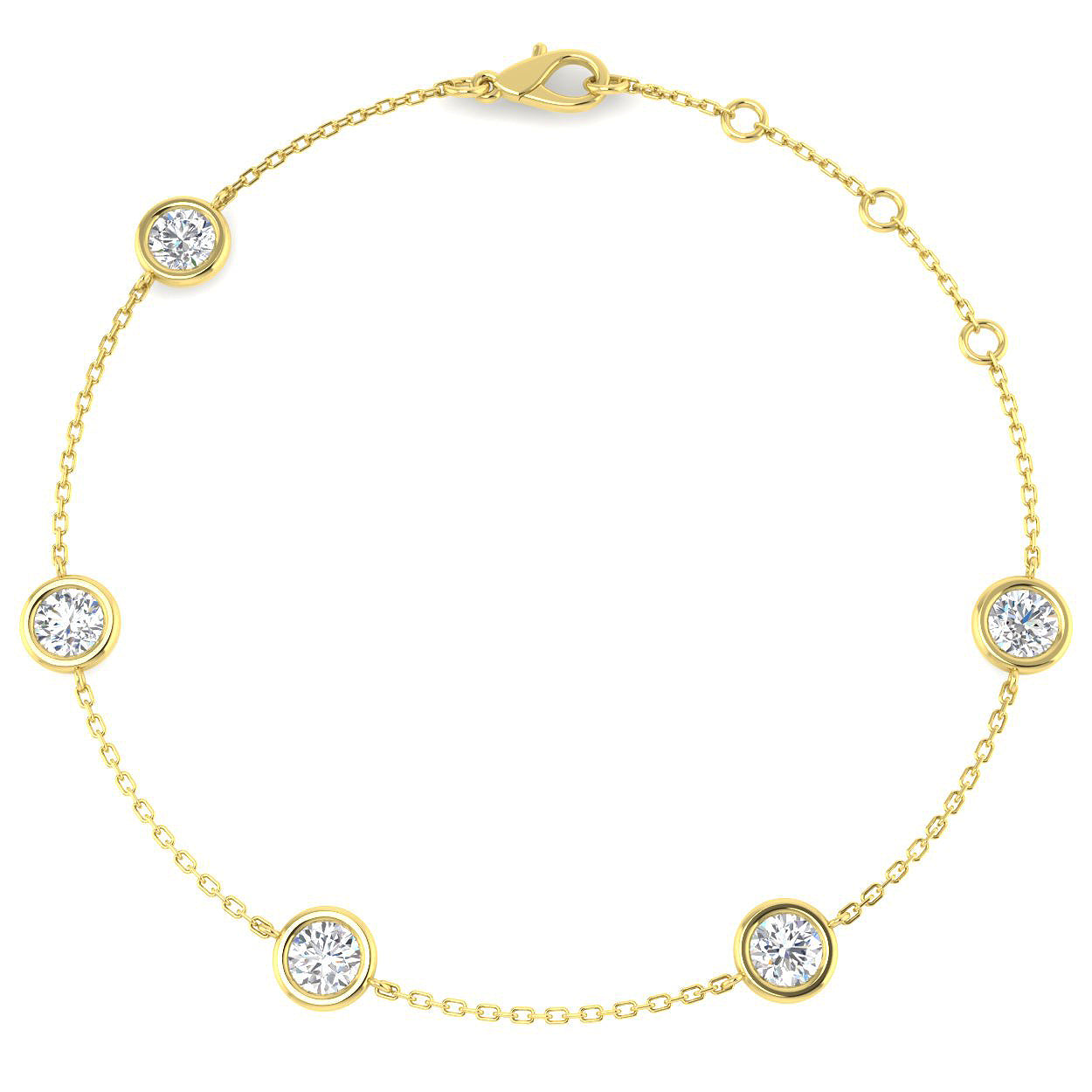 BJB0734H — Bracelet - 9k Yellow Gold