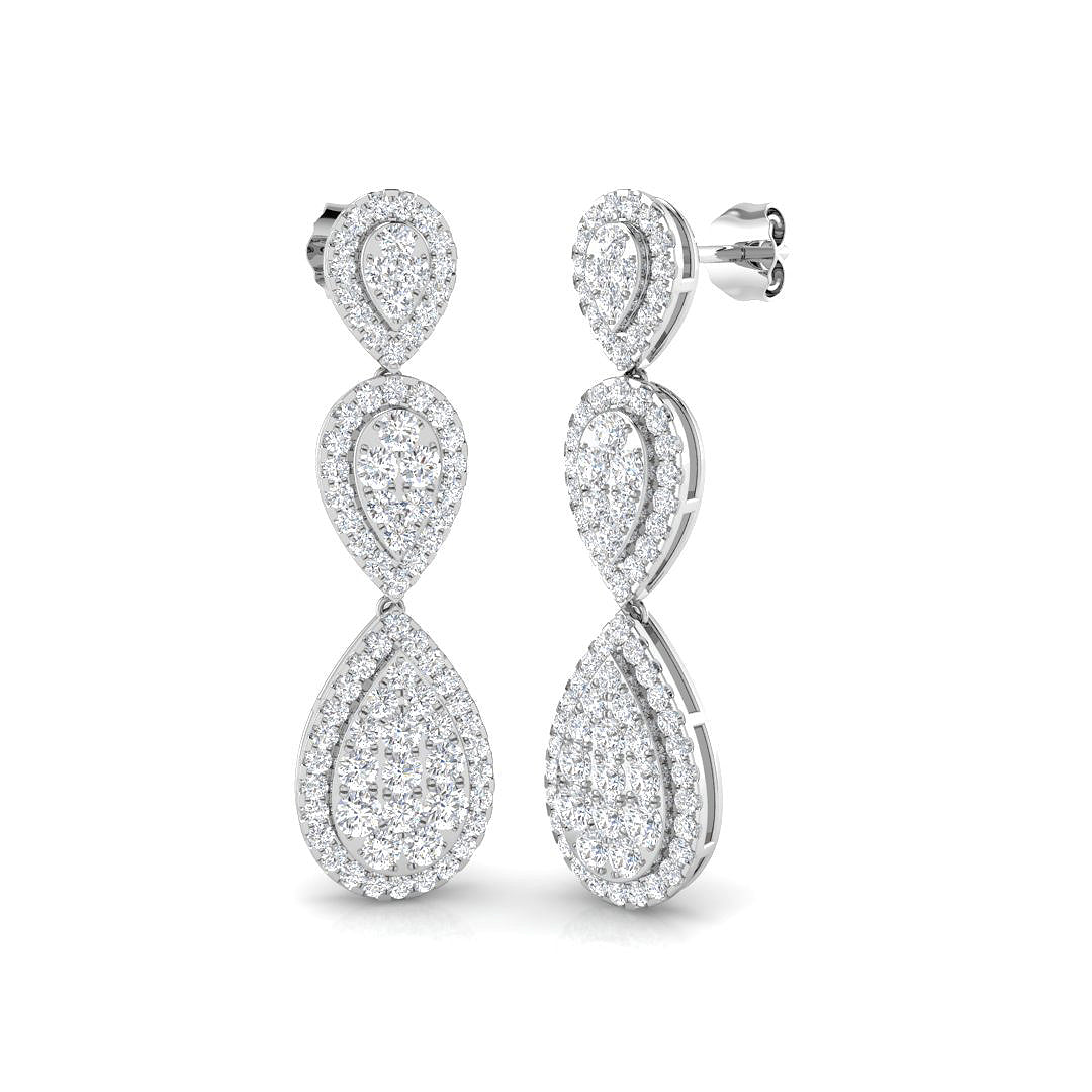BJE0001 — Earrings - 9k White Gold