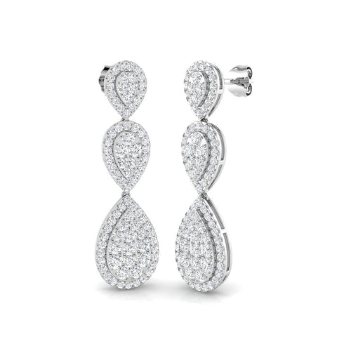 BJE0001 — Earrings - 9k White Gold
