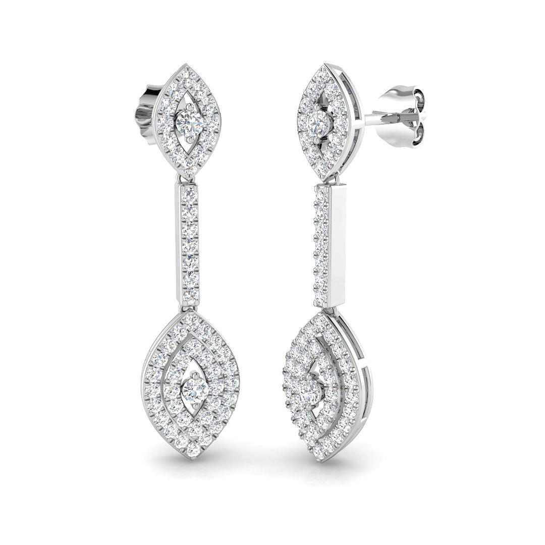 BJE0002 — Earrings - 9k White Gold