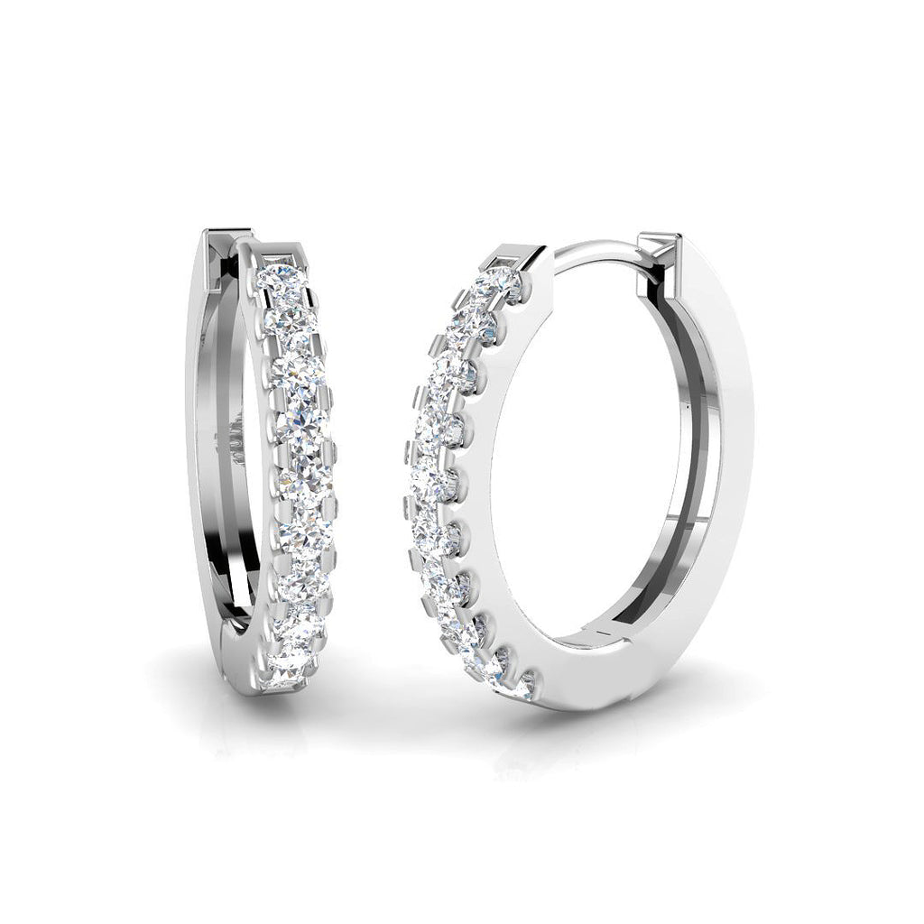 BJE0011 — Earrings - 9k White Gold