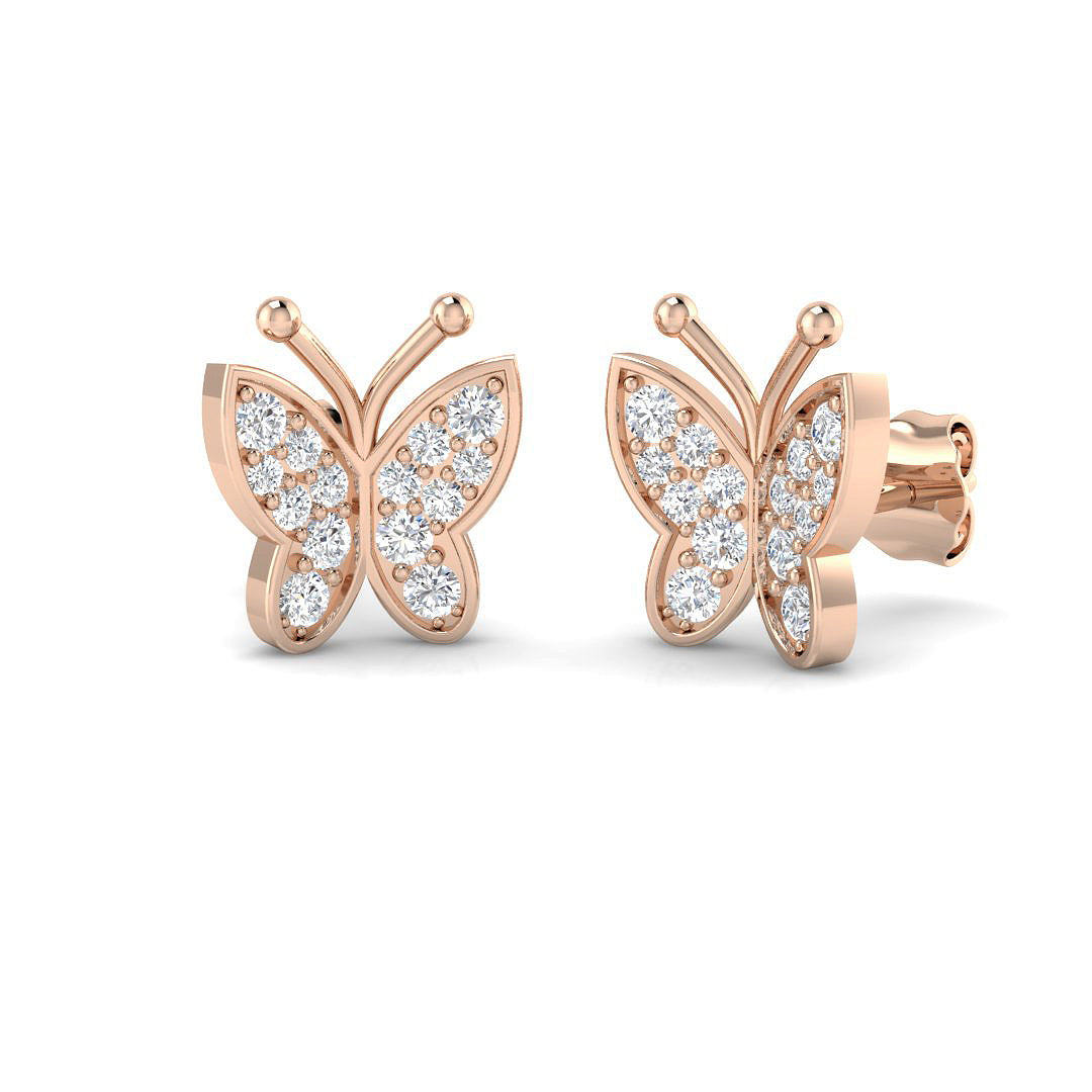 BJE0015 — Earrings - 9k Rose Gold