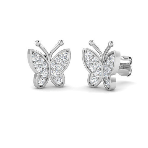 BJE0015 — Earrings - 9k White Gold