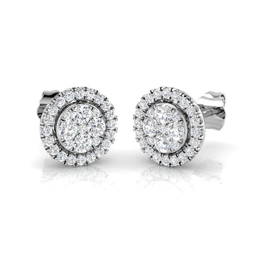 BJE0019 — Earrings - 9k White Gold