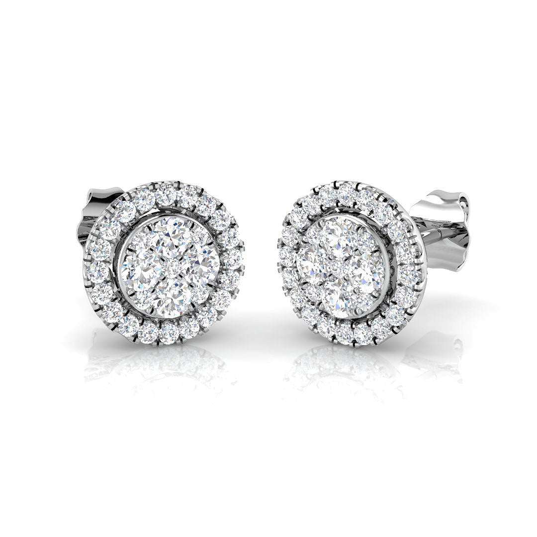 BJE0019 — Earrings - 9k White Gold