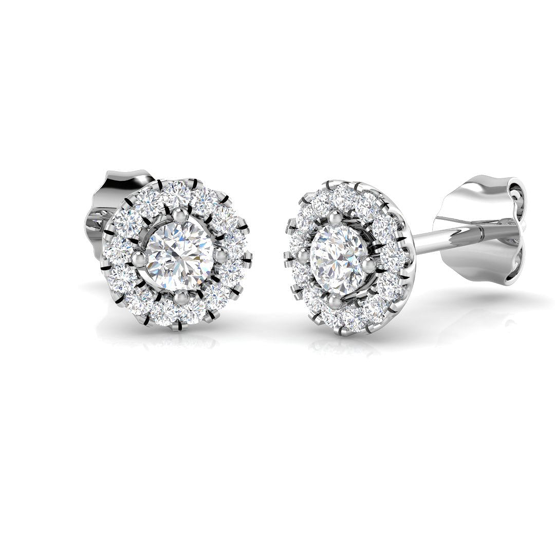BJE0032 — Earrings - 9k White Gold