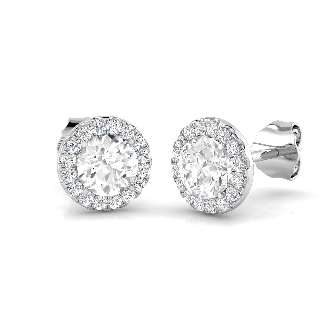 BJE0034 — Earrings - 9k White Gold