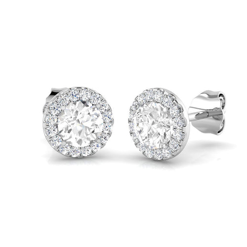 BJE0034 — Earrings - 9k White Gold