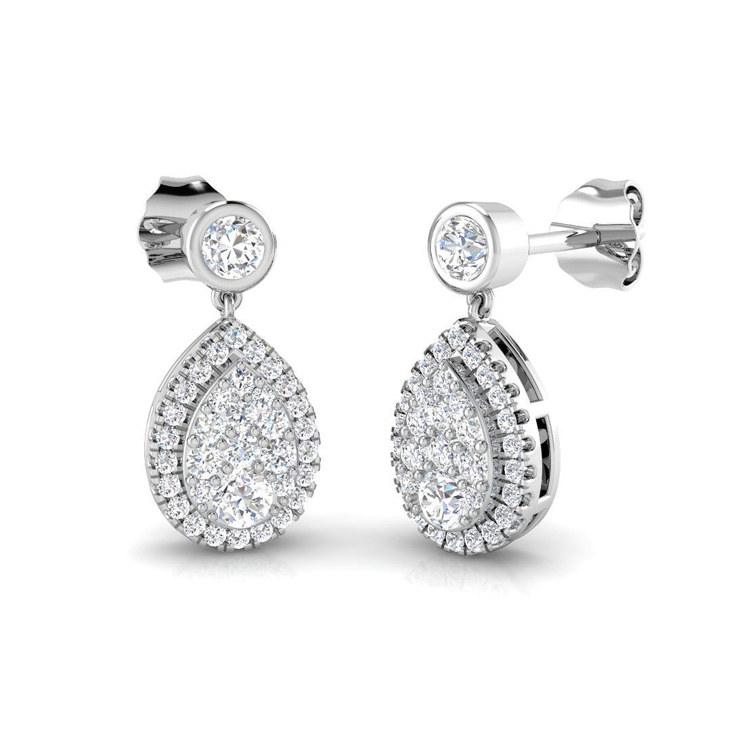 BJE0036 — Earrings - 9k White Gold