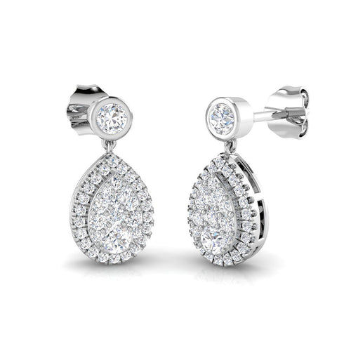 BJE0036 — Earrings - 9k White Gold