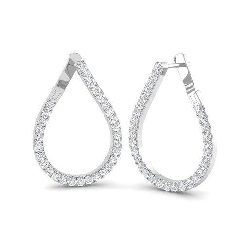 BJE0037 — Earrings - 9k White Gold