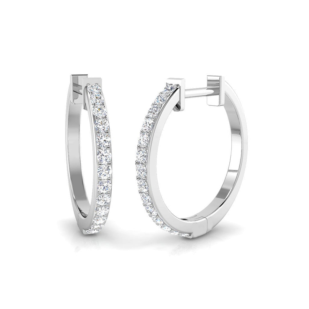 BJE0038 — Earrings - 9k White Gold